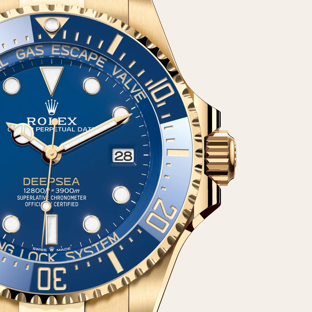 rolex Deepsea in 18 kt yellow gold, M136668LB-0001 - Henne Jewelers