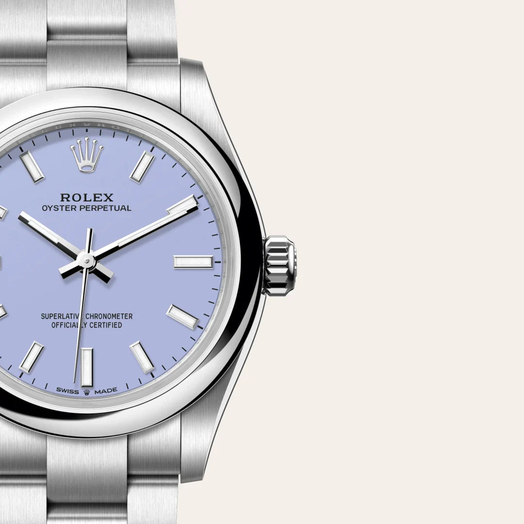 rolex Oyster Perpetual in Oystersteel, M277200-0014 - Henne Jewelers