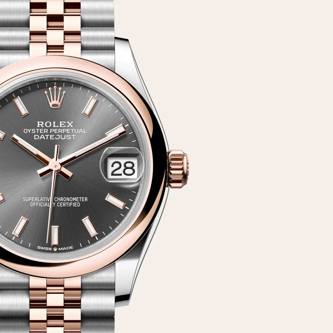 rolex Datejust in Everose Rolesor - combination of Oystersteel and Everose gold, M278241-0018 - Henne Jewelers