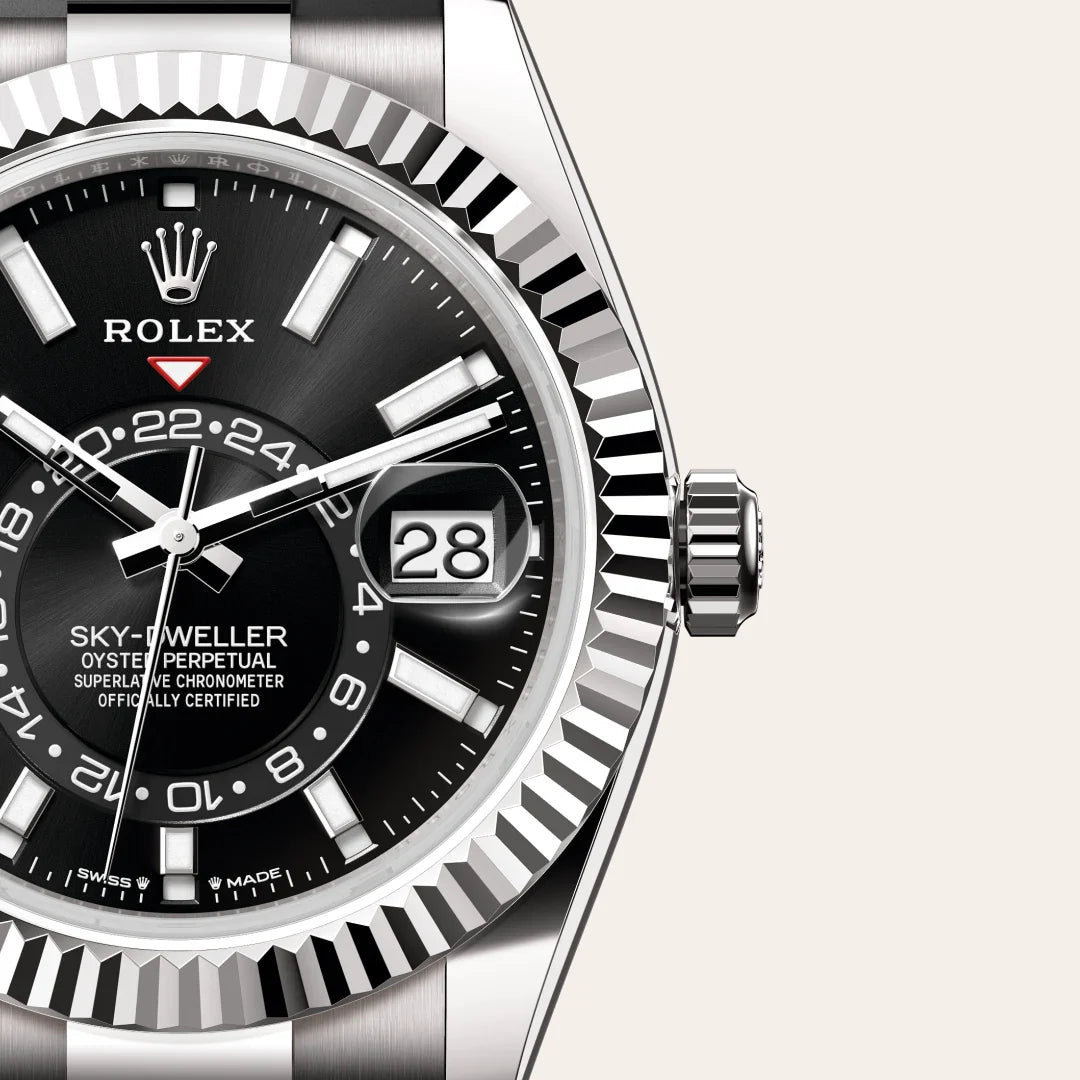 rolex Sky-Dweller in 18 kt white gold, M336239-0002 - Henne Jewelers