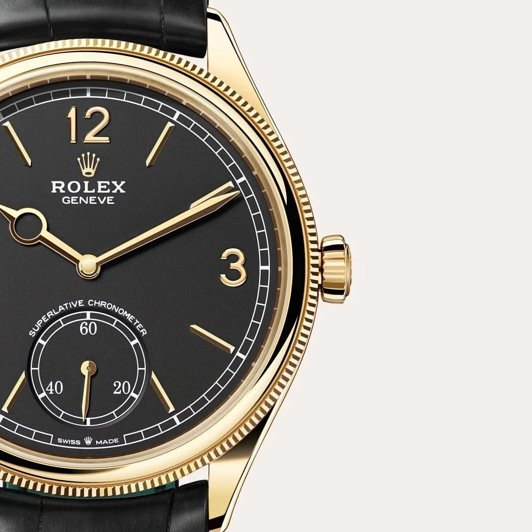 rolex 1908 in 18 ct yellow gold, M52508-0002 - henne jewelers