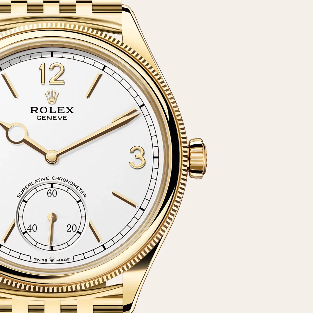 rolex 1908 in 18 kt yellow gold, M52508-0008 - Henne Jewelers