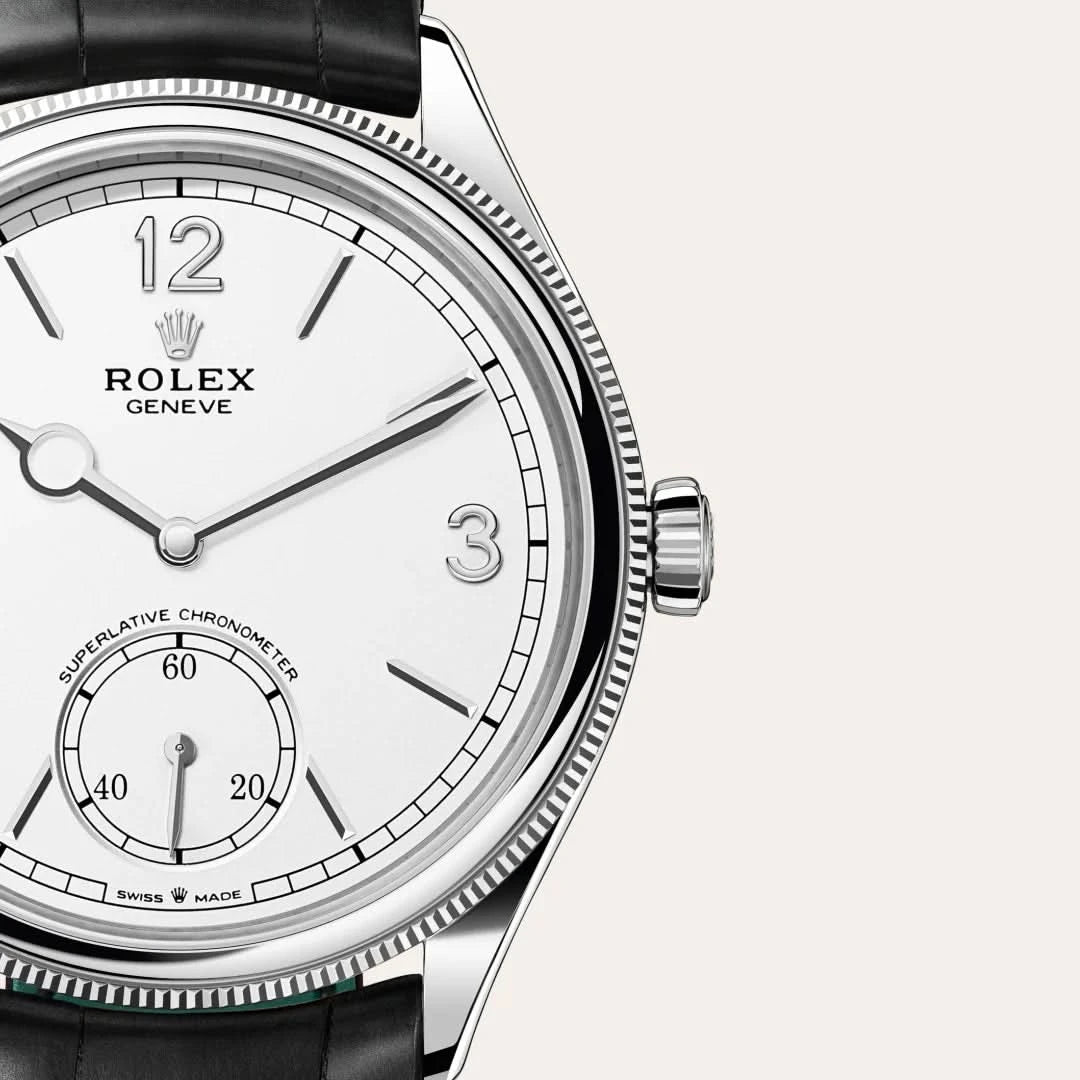 rolex 1908 in 18 ct white gold, M52509-0005 - henne jewelers