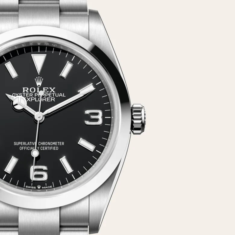 rolex Explorer in Oystersteel, M124270-0001 - Henne Jewelers