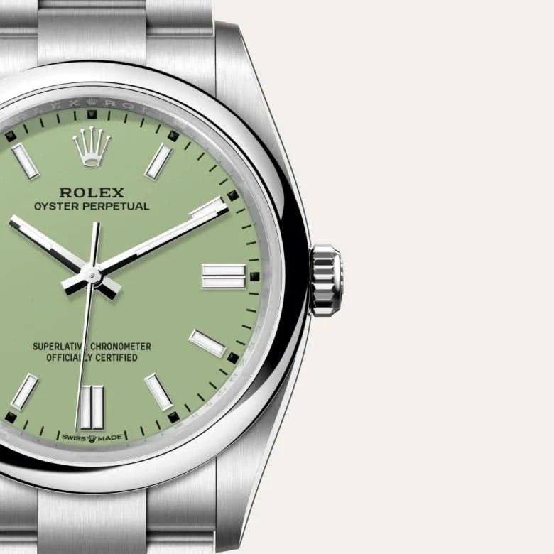 rolex oyster perpetual in oystersteel, M126000-0011 - henne jewelers