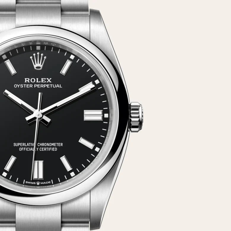 rolex Oyster Perpetual in Oystersteel, M126000-0014 - Henne Jewelers