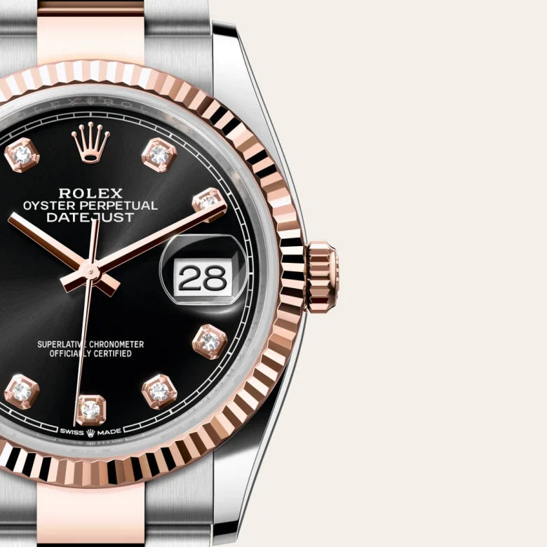 rolex Datejust in Everose Rolesor - combination of Oystersteel and Everose gold, M126231-0020 - Henne Jewelers