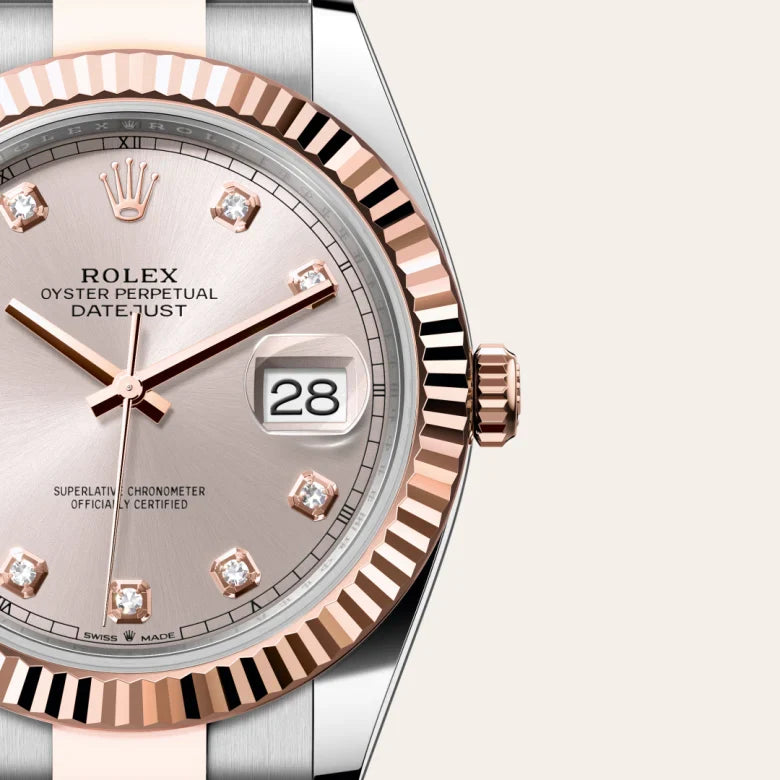rolex Datejust in Everose Rolesor - combination of Oystersteel and Everose gold, M126331-0007 - Henne Jewelers