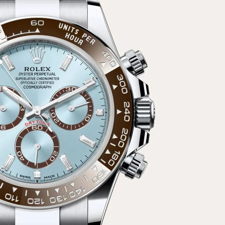 rolex cosmograph daytona in platinum, M126506-0002 - henne jewelers