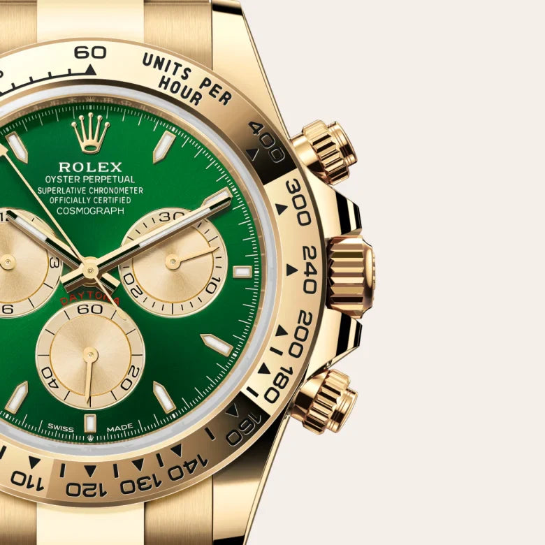 rolex Cosmograph Daytona in 18 kt yellow gold, M126508-0008 - Henne Jewelers