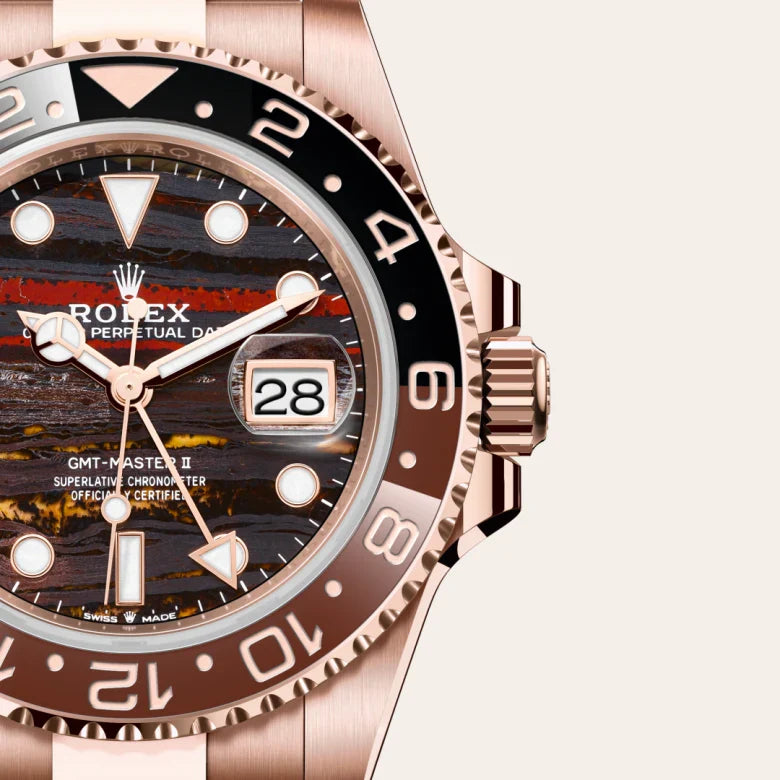 rolex GMT-Master II in 18 kt Everose gold, M126715CHNR-0002 - Henne Jewelers