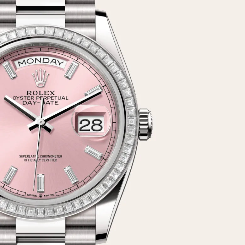 rolex Day-Date in 18 kt white gold, M128399TBR-0029 - Henne Jewelers