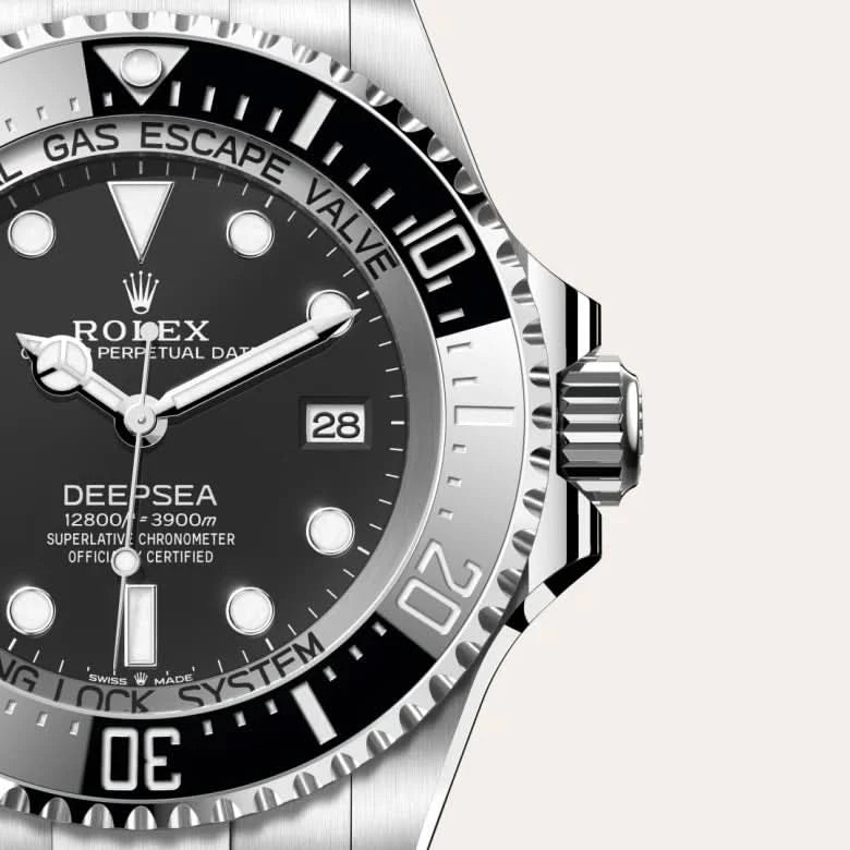 rolex deepsea in oystersteel, M136660-0006 - henne jewelers