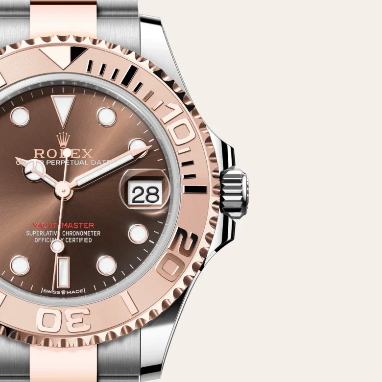 rolex Yacht-Master in Everose Rolesor - combination of Oystersteel and Everose gold, M268621-0003 - Henne Jewelers