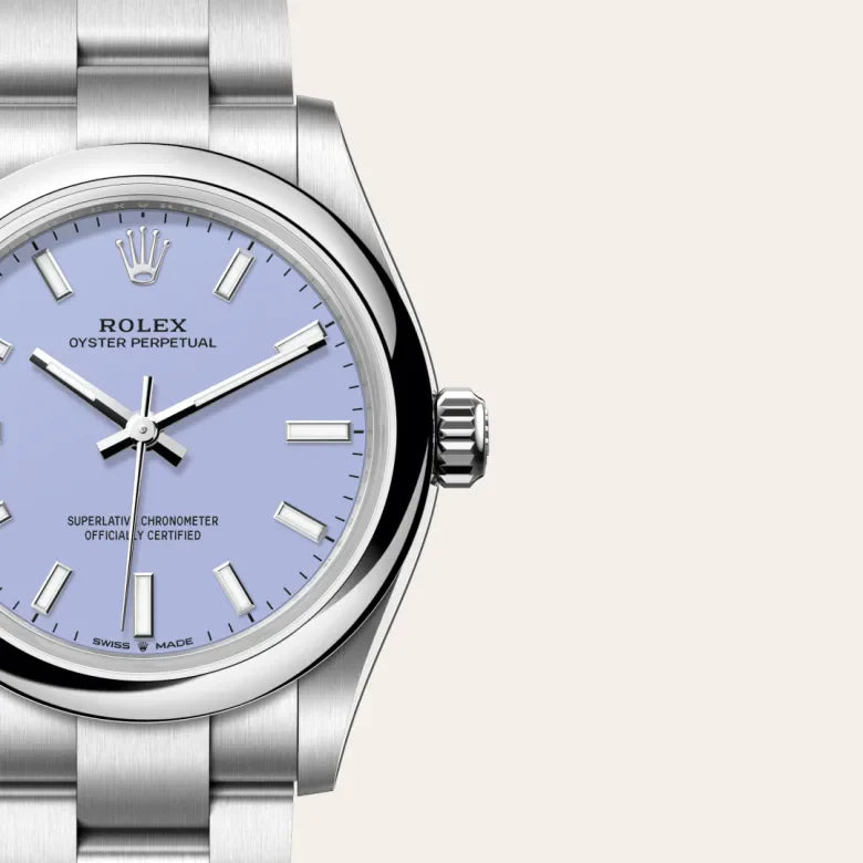 rolex Oyster Perpetual in Oystersteel, M277200-0014 - Henne Jewelers