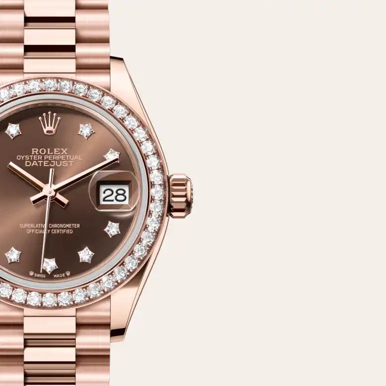 rolex Lady-Datejust in 18 kt Everose gold, M279135RBR-0001 - Henne Jewelers