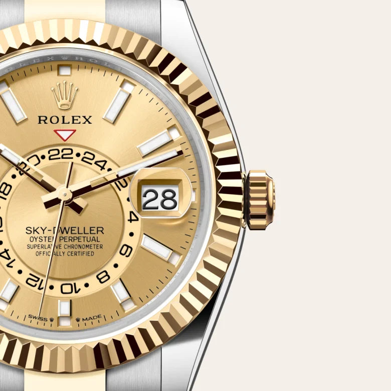 rolex Sky-Dweller in Yellow Rolesor - combination of Oystersteel and yellow gold, M336933-0001 - Henne Jewelers