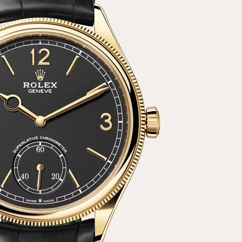 rolex 1908 in 18 ct yellow gold, M52508-0002 - henne jewelers