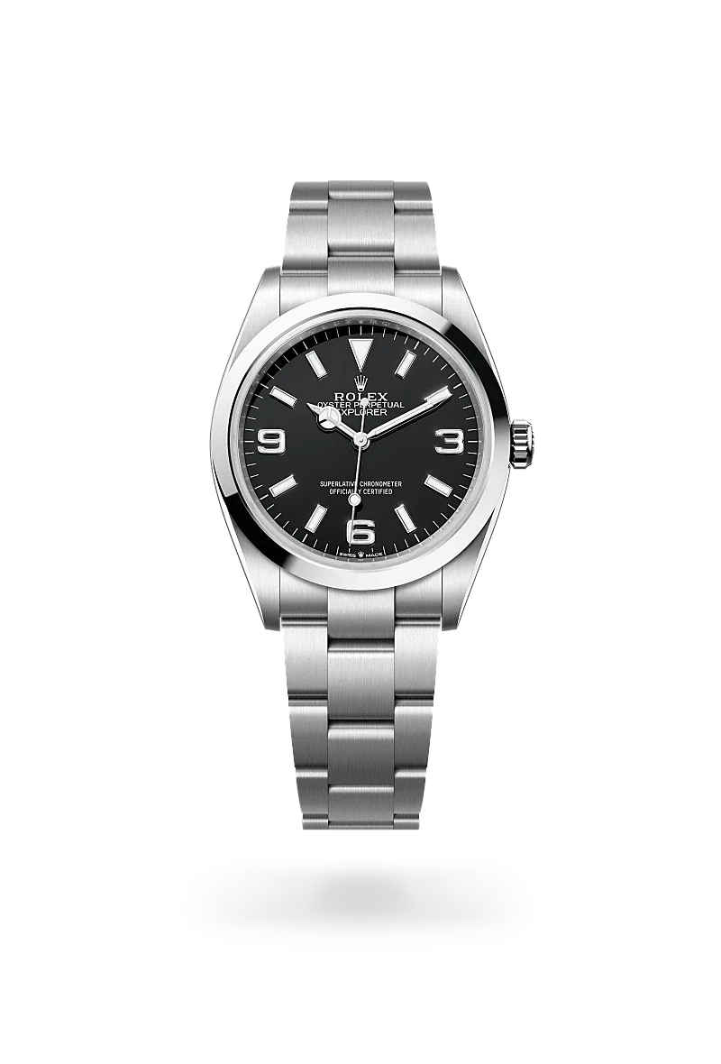 rolex Explorer in Oystersteel, M124270-0001 - Henne Jewelers