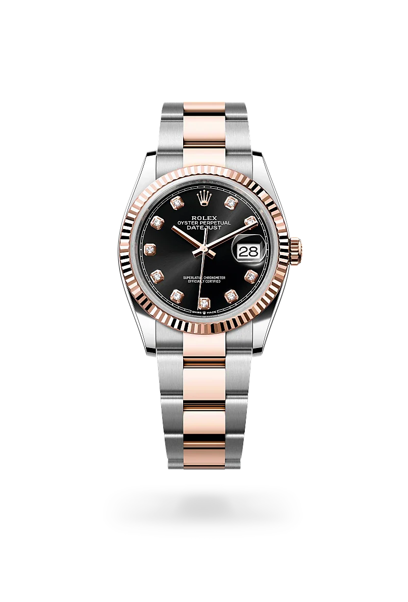 rolex Datejust in Everose Rolesor - combination of Oystersteel and Everose gold, M126231-0020 - Henne Jewelers