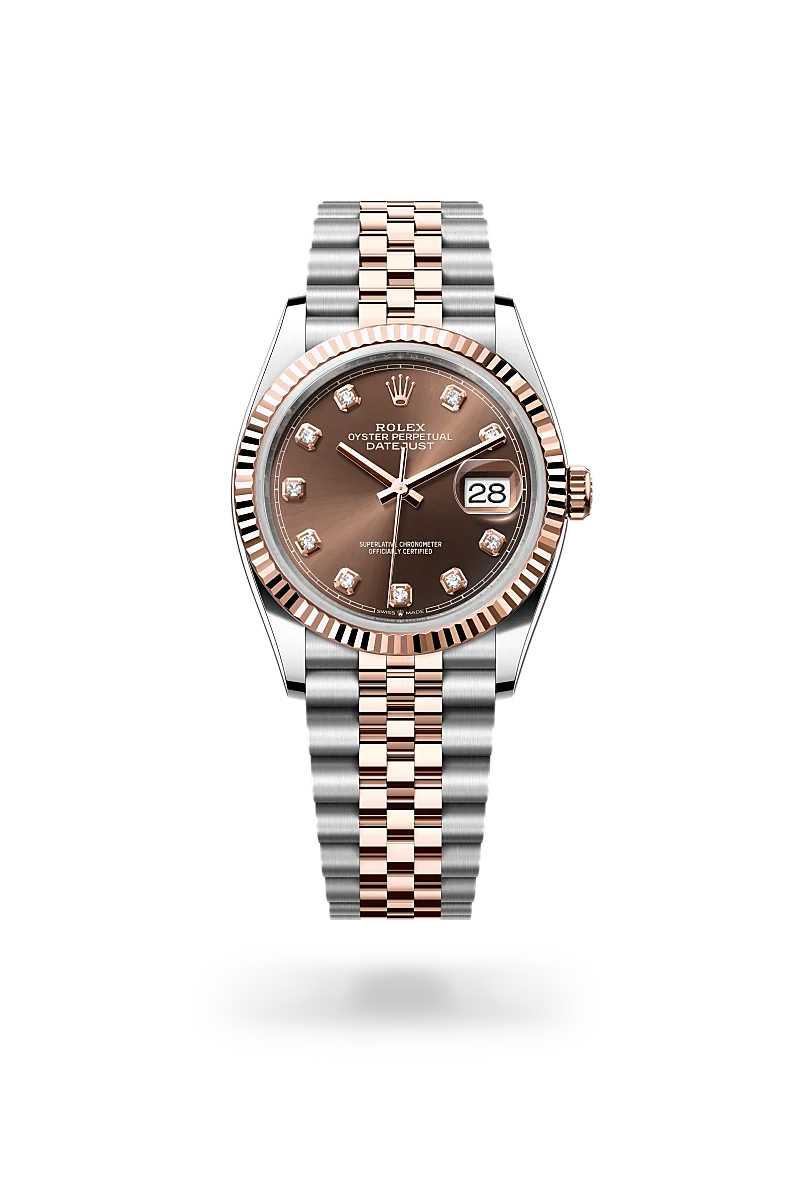 rolex Datejust in Everose Rolesor - combination of Oystersteel and Everose gold, M126231-0053 - Henne Jewelers