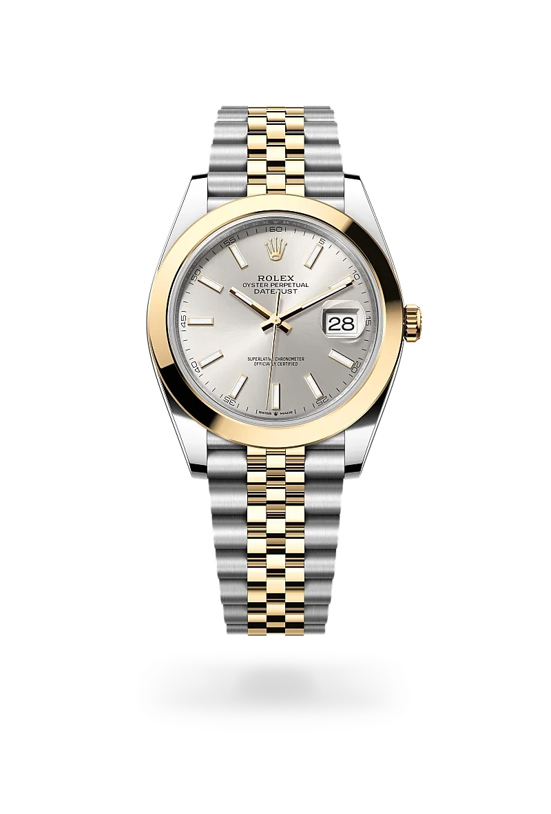 rolex datejust in yellow rolesor - combination of oystersteel and yellow gold, M126303-0002 - henne jewelers