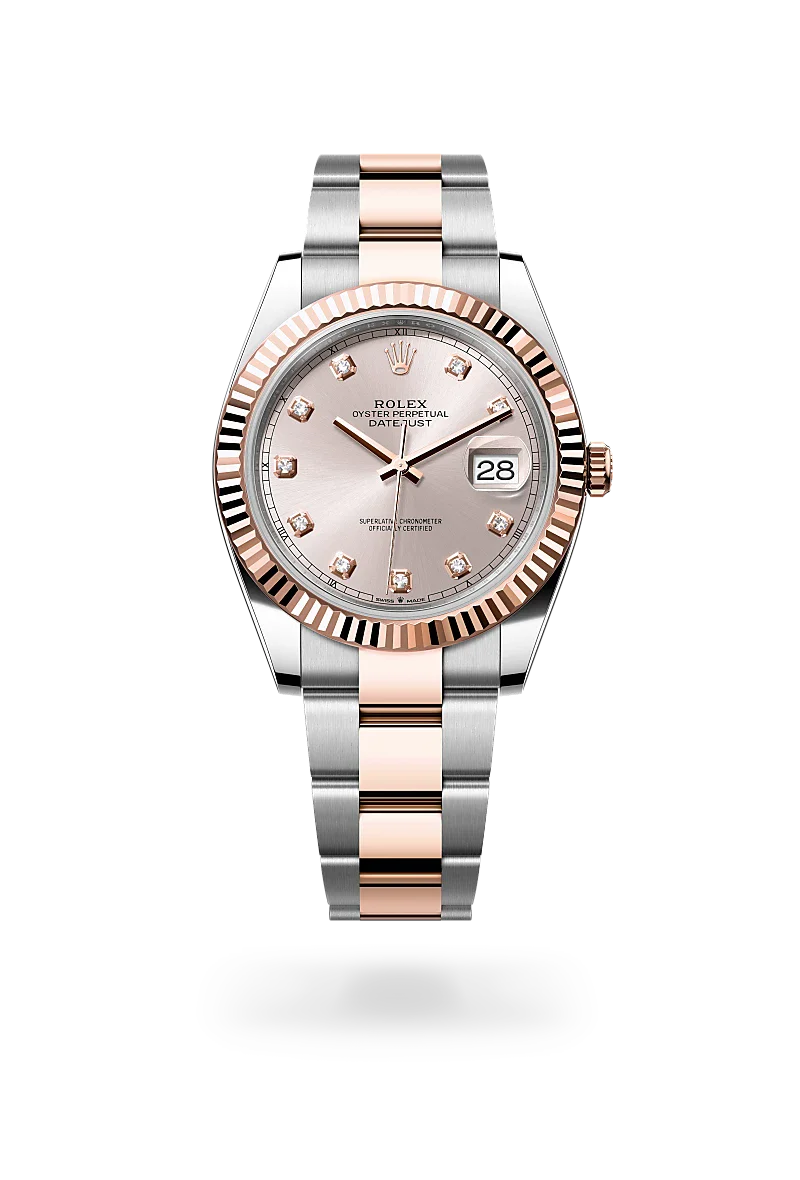 rolex Datejust in Everose Rolesor - combination of Oystersteel and Everose gold, M126331-0007 - Henne Jewelers