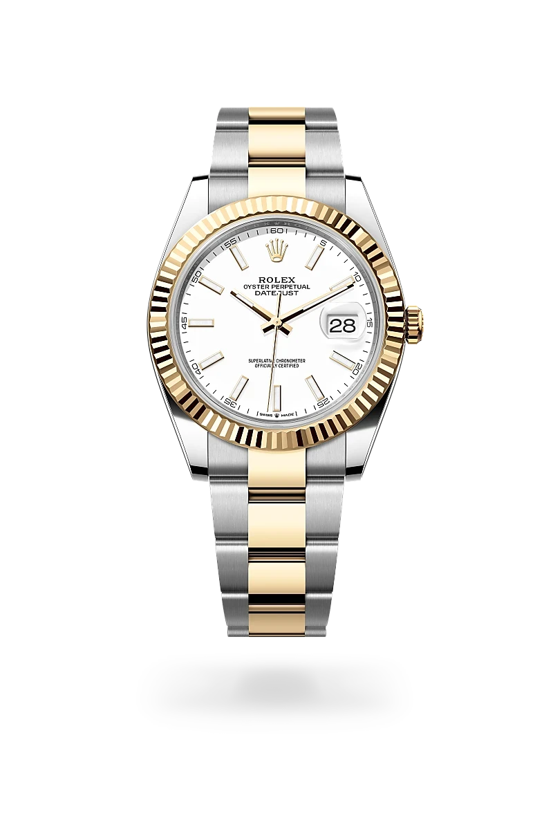 rolex datejust in yellow rolesor - combination of oystersteel and yellow gold, M126333-0015 - henne jewelers