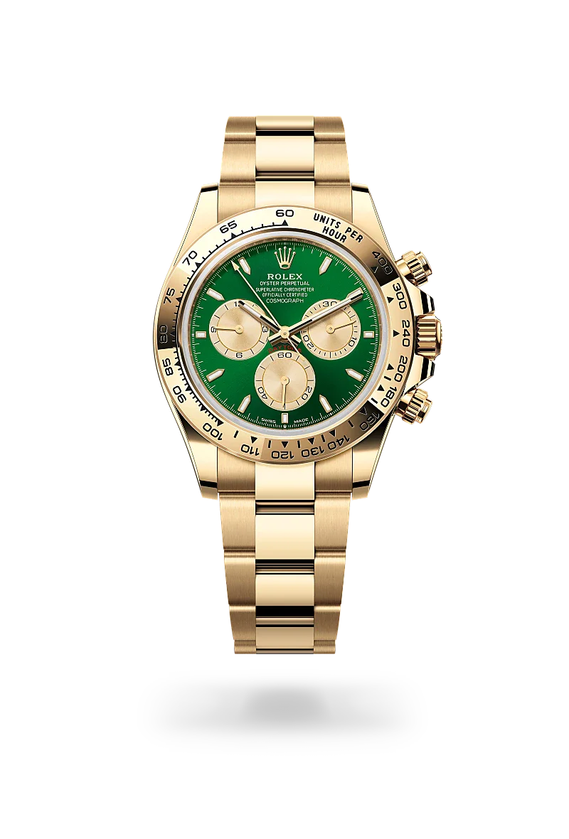 rolex Cosmograph Daytona in 18 kt yellow gold, M126508-0008 - Henne Jewelers