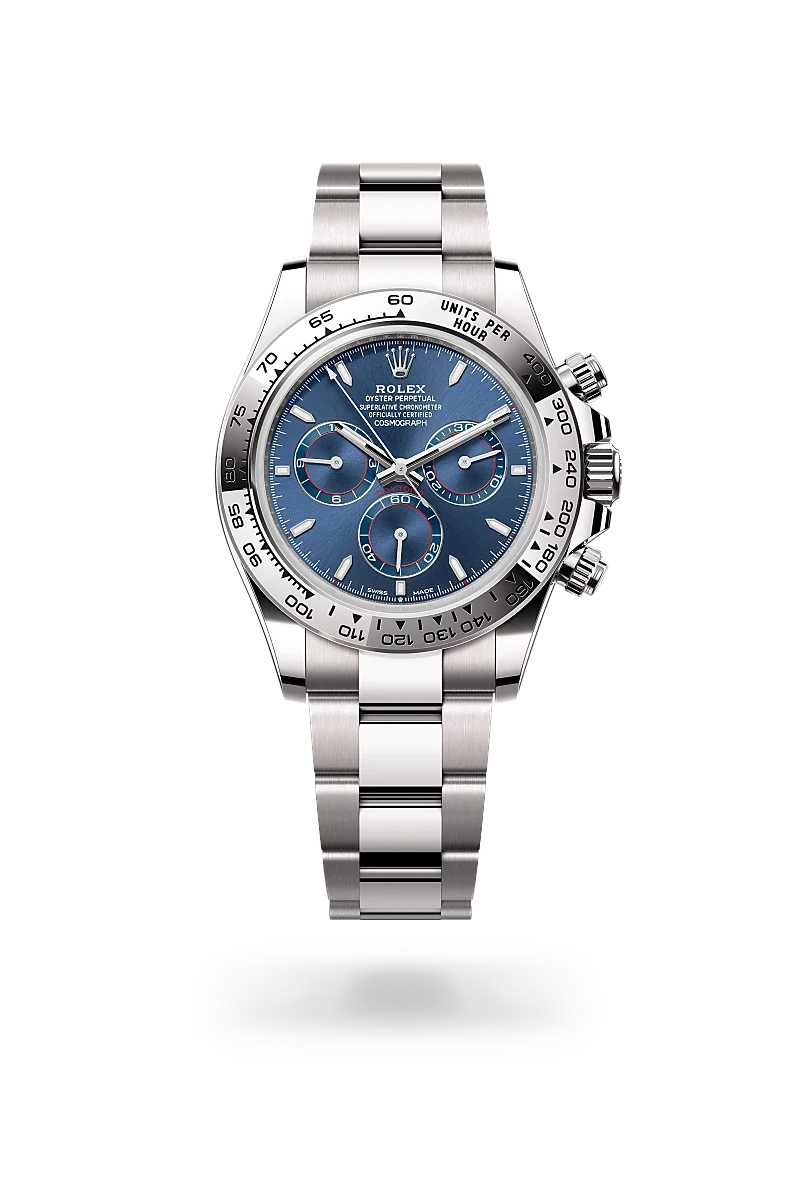 rolex cosmograph daytona in 18 ct white gold, M126509-0005 - henne jewelers