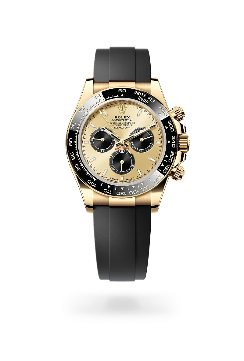 rolex cosmograph daytona in 18 ct yellow gold, M126518LN-0012 - henne jewelers