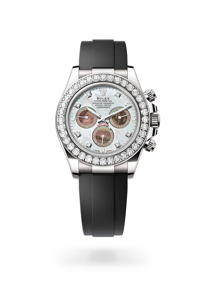 rolex Cosmograph Daytona in 18 kt white gold, M126589RBR-0001 - Henne Jewelers