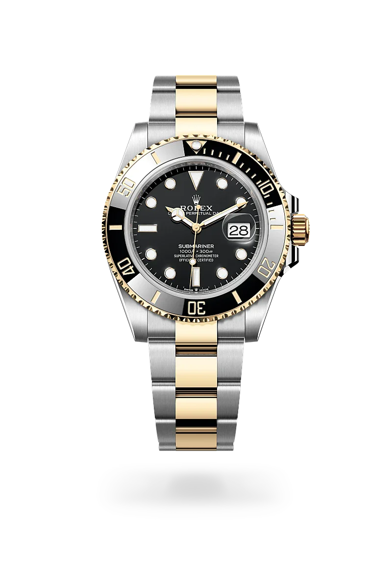 rolex Submariner in Yellow Rolesor - combination of Oystersteel and yellow gold, M126613LN-0002 - Henne Jewelers