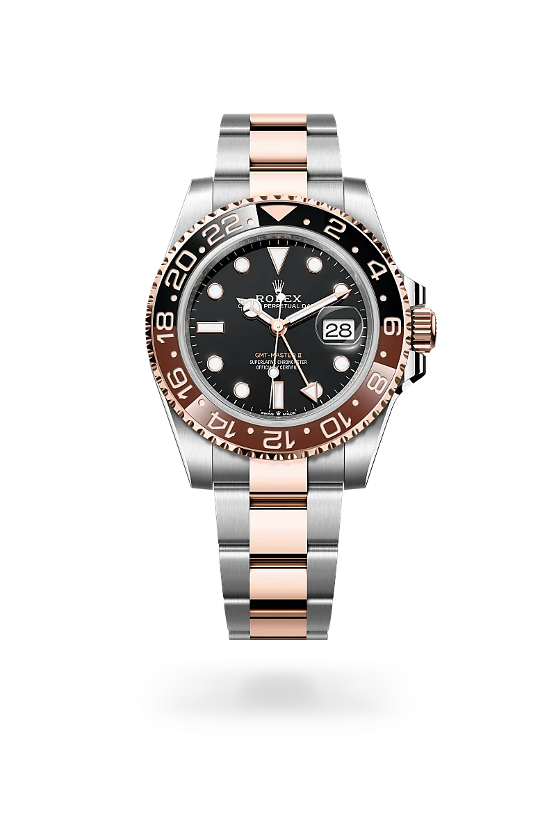rolex GMT-Master II in Everose Rolesor - combination of Oystersteel and Everose gold, M126711CHNR-0002 - Henne Jewelers