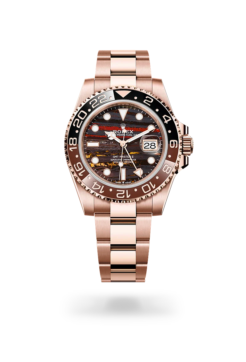 rolex GMT-Master II in 18 kt Everose gold, M126715CHNR-0002 - Henne Jewelers