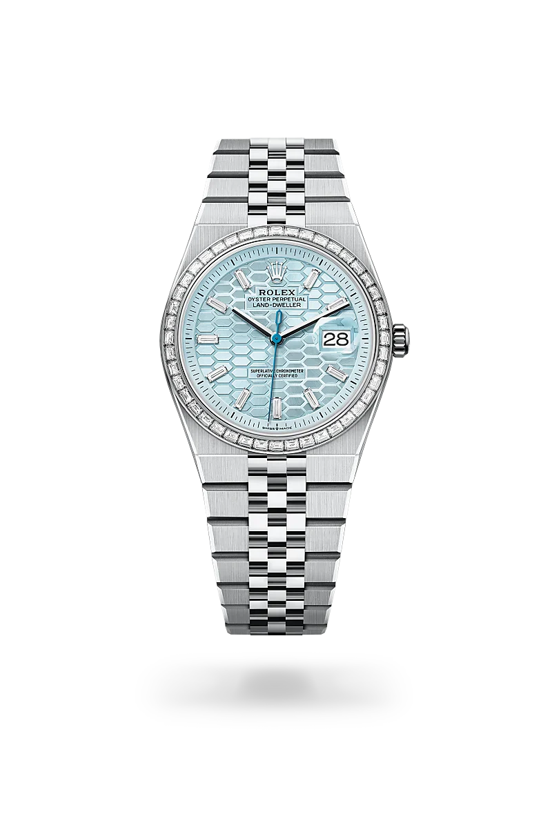 rolex Land-Dweller in Platinum, M127286TBR-0001 - Henne Jewelers