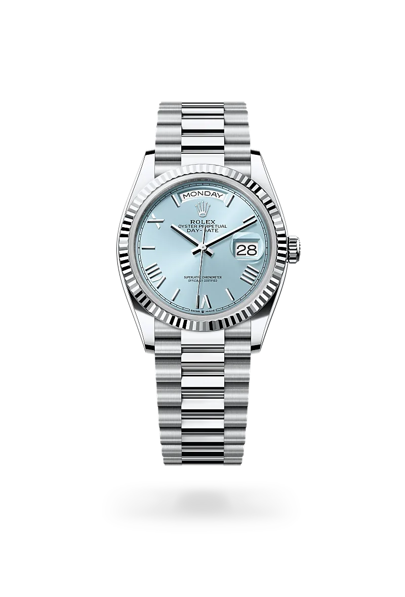 rolex Day-Date in Platinum, M128236-0018 - Henne Jewelers