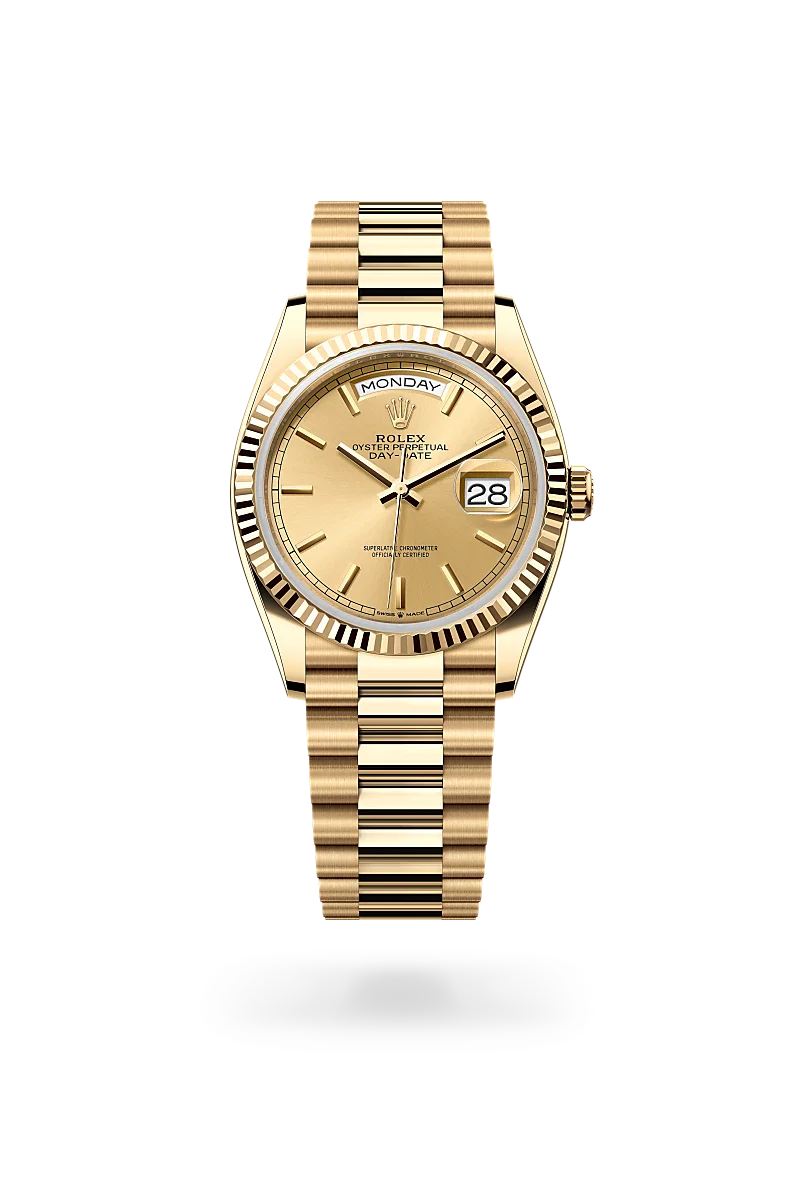 rolex Day-Date in 18 kt yellow gold, M128238-0045 - Henne Jewelers