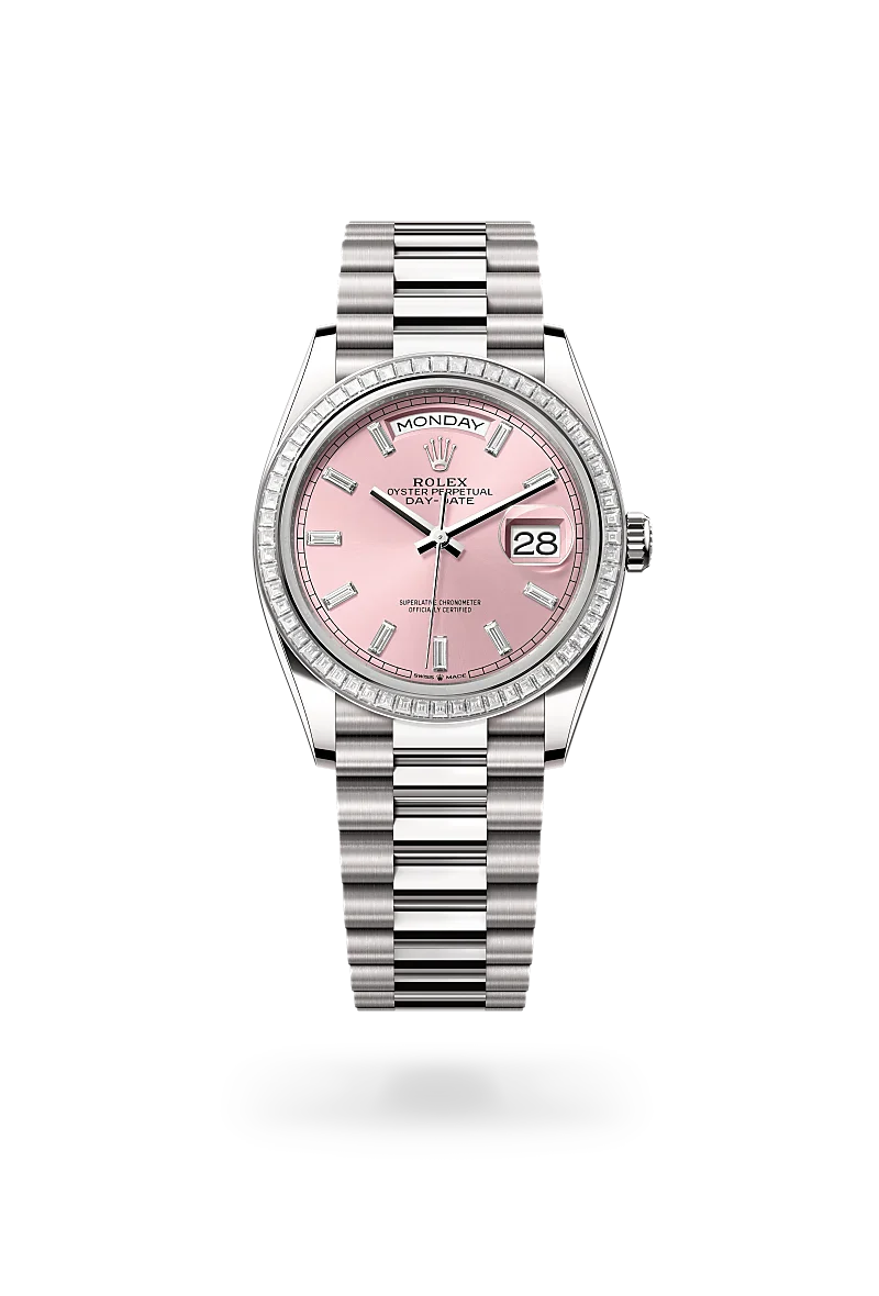 rolex Day-Date in 18 kt white gold, M128399TBR-0029 - Henne Jewelers
