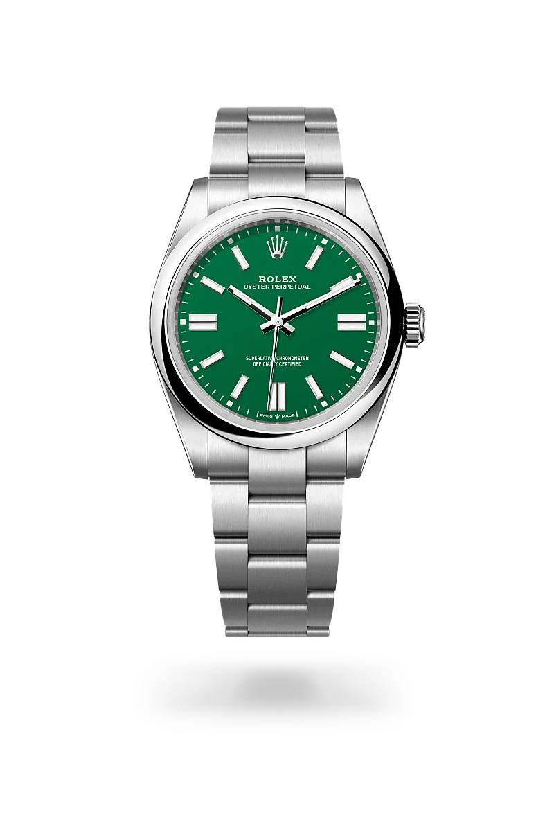 rolex Oyster Perpetual in Oystersteel, M134300-0004 - Henne Jewelers
