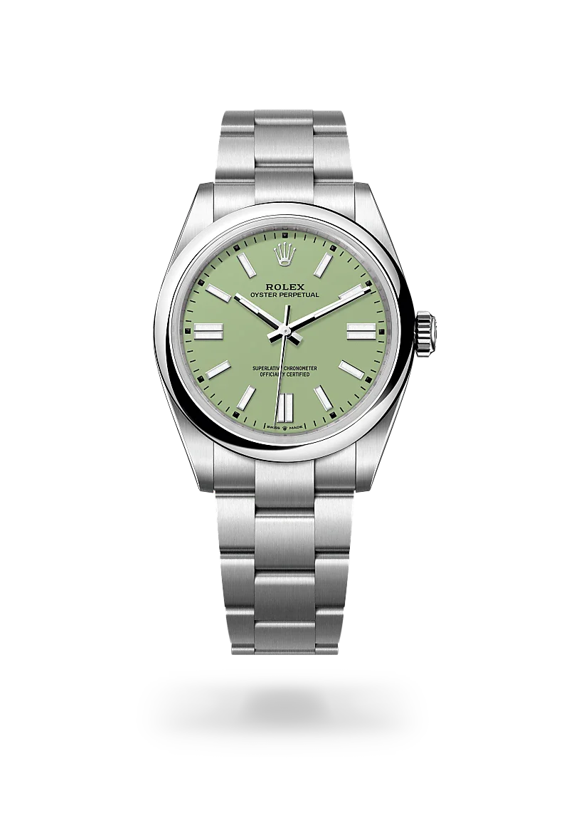 rolex Oyster Perpetual in Oystersteel, M134300-0006 - Henne Jewelers