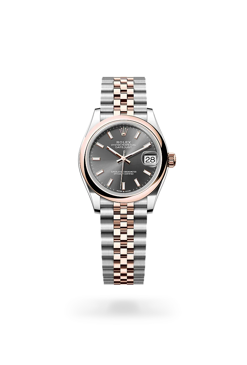 rolex Datejust in Everose Rolesor - combination of Oystersteel and Everose gold, M278241-0018 - Henne Jewelers