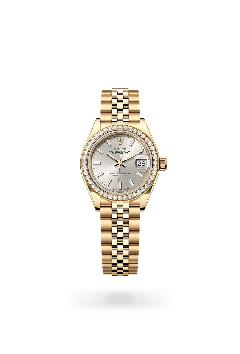 rolex lady-datejust in 18 ct yellow gold, M279138RBR-0012 - henne jewelers