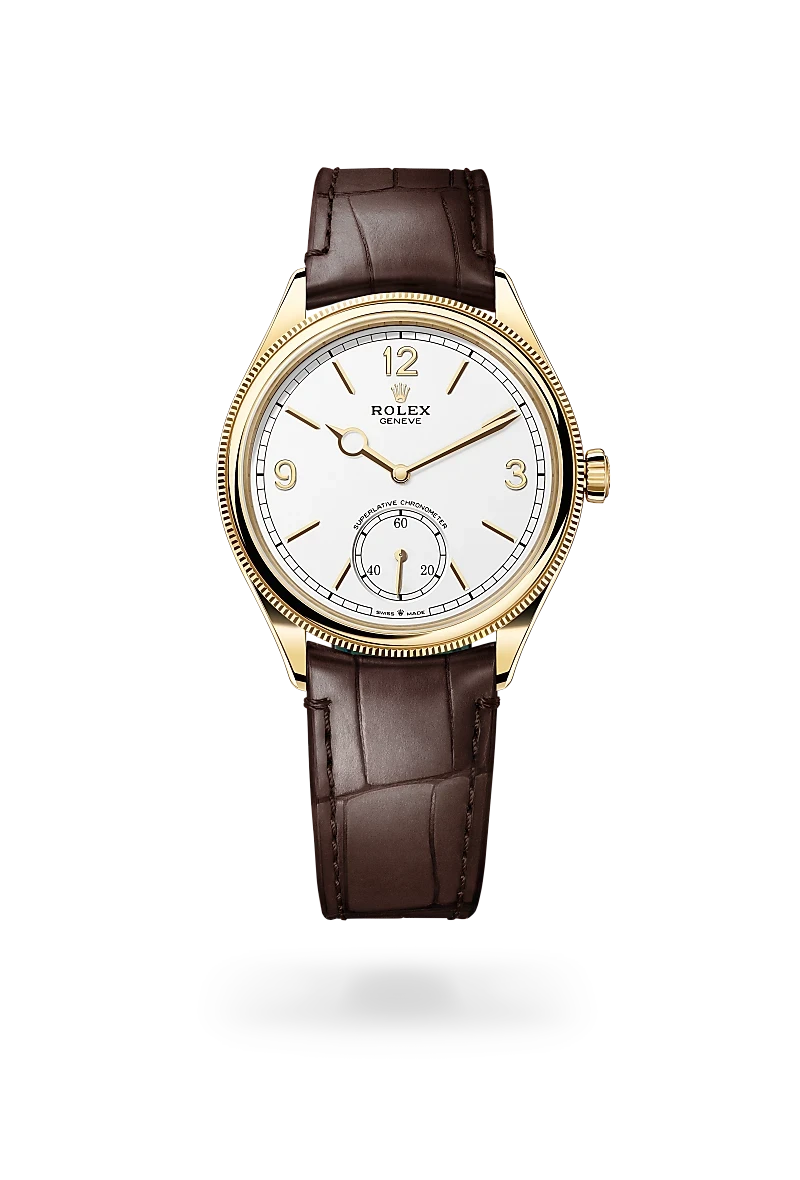 rolex 1908 in 18 ct yellow gold, M52508-0006 - henne jewelers