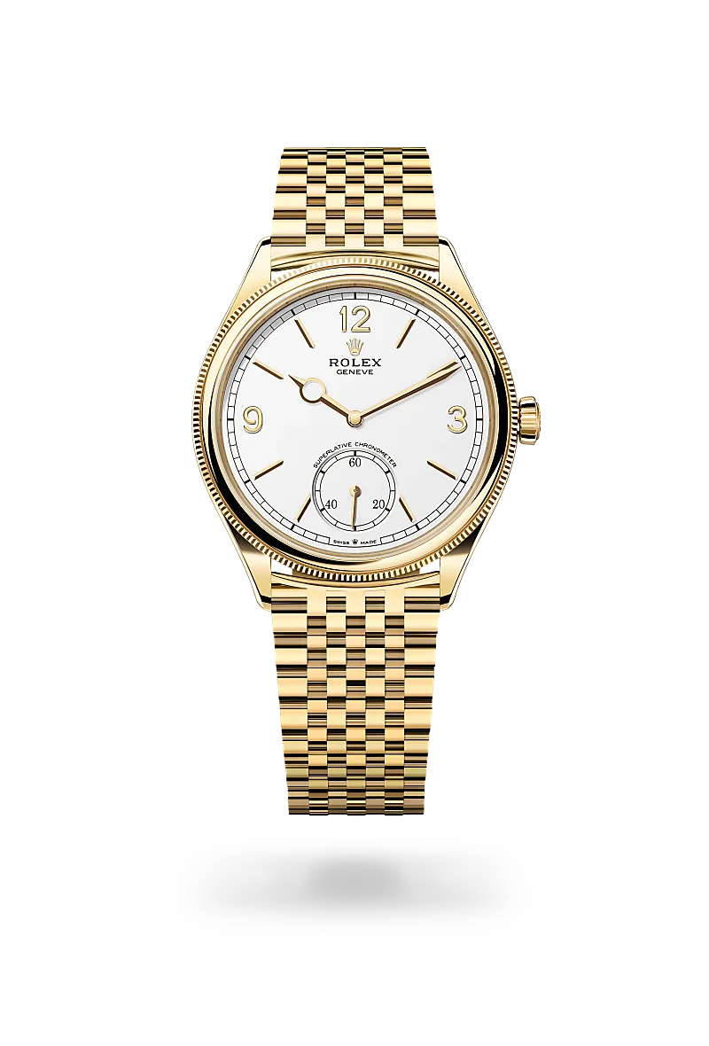 rolex 1908 in 18 kt yellow gold, M52508-0008 - Henne Jewelers