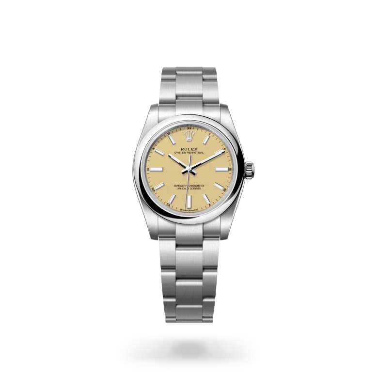 rolex Oyster Perpetual in Oystersteel, M124200-0007 - Henne Jewelers