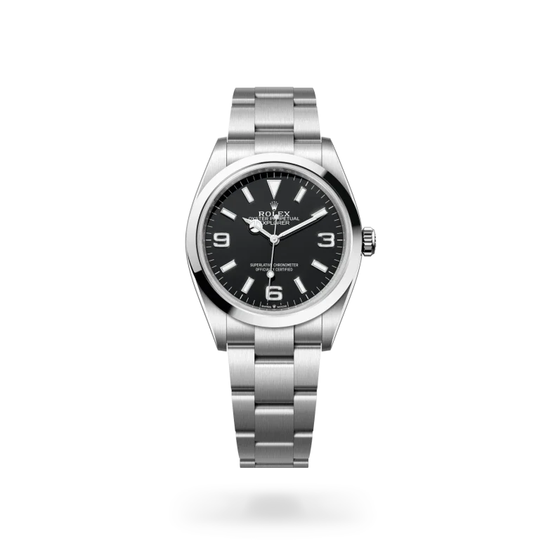 rolex Explorer in Oystersteel, M124270-0001 - Henne Jewelers