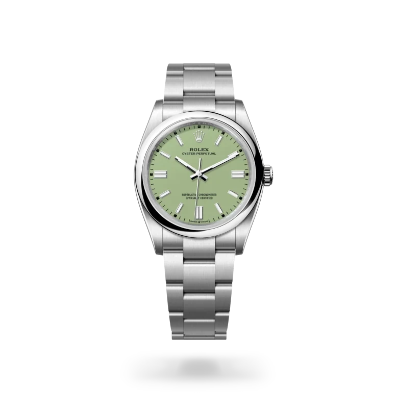 rolex oyster perpetual in oystersteel, M126000-0011 - henne jewelers