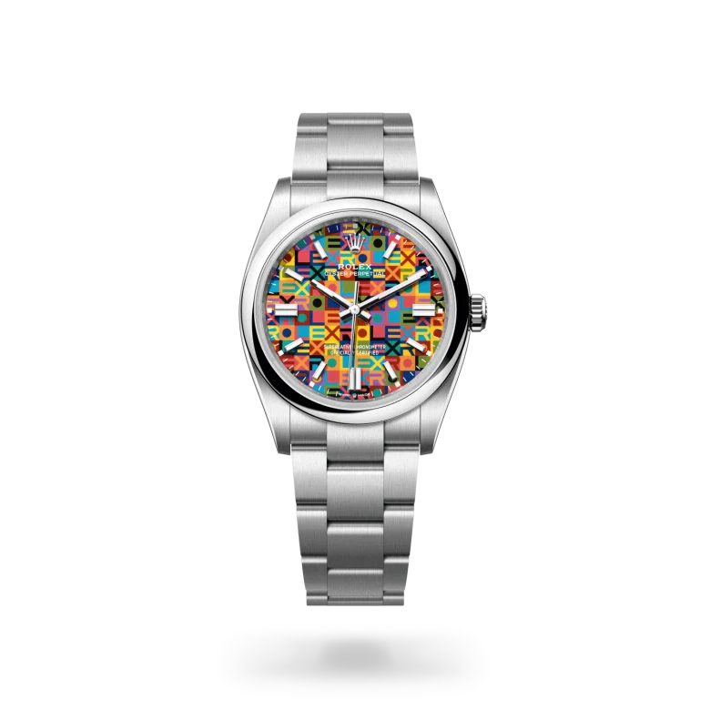 rolex Oyster Perpetual in Oystersteel, M126000-0016 - Henne Jewelers