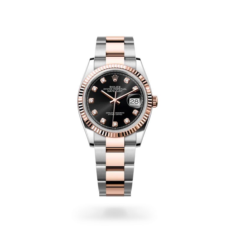 rolex Datejust in Everose Rolesor - combination of Oystersteel and Everose gold, M126231-0020 - Henne Jewelers